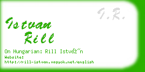 istvan rill business card